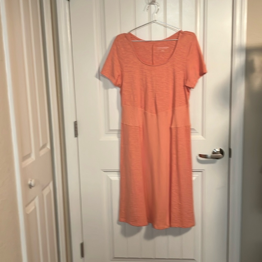 Soft  Surroundings Tali Knit Dress Short Sleeve A-line Cotton